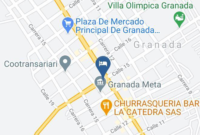 Granada - Hotel Boutique La Guacamaya Ariari Maps