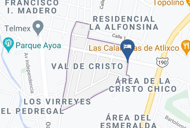 Atlixco - Hotel Boutique La Rioja Maps