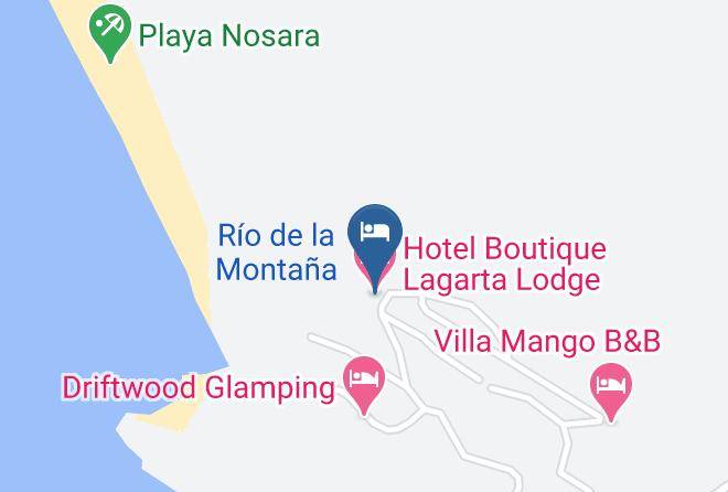 Nicoya - Hotel Boutique Lagarta Lodge Maps