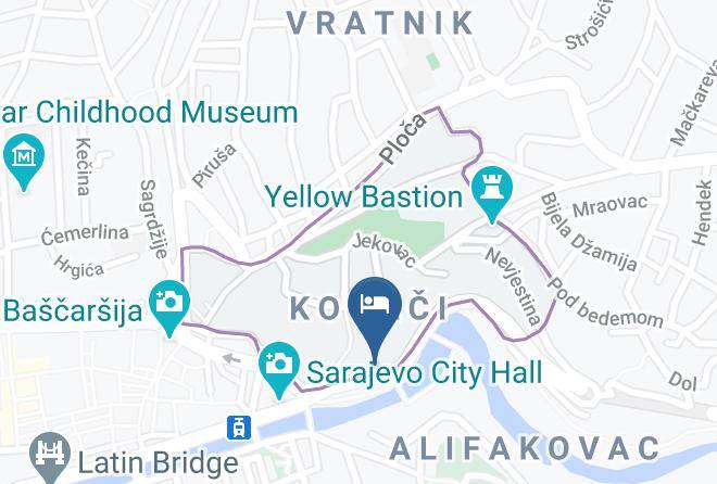 Sarajevo - Hotel Boutique Libris Maps