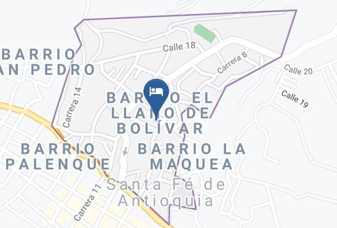 Santa Fe De Antioquia - Hotel Boutique Los Gentiles Maps