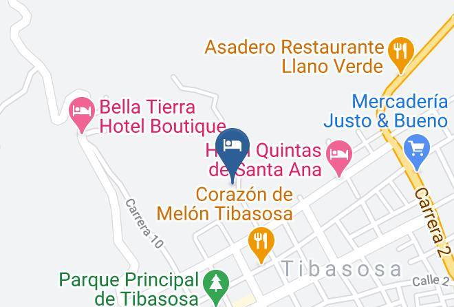 Tibasosa - Hotel Boutique Los Vagones De William Maps