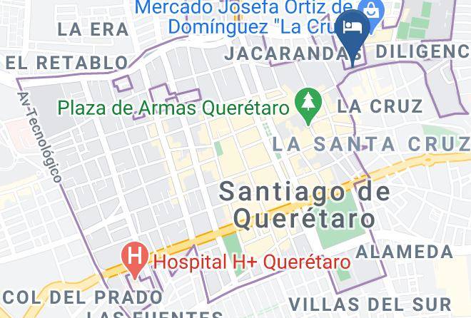 Santiago De Queretaro - Hotel Boutique Meson De La Merced Maps