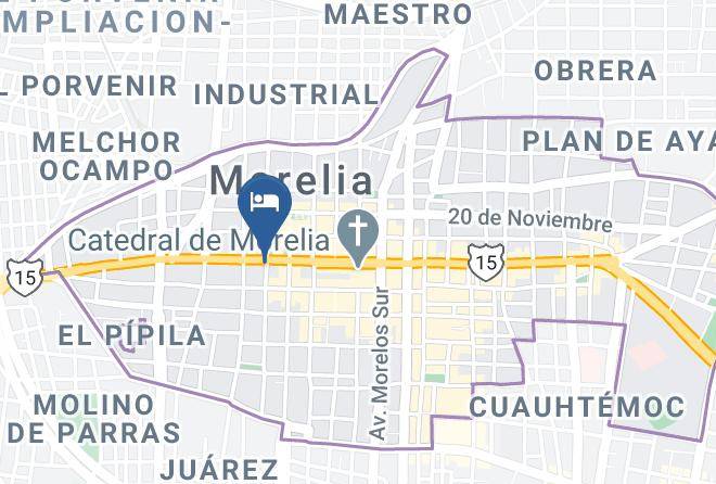Morelia - Hotel Boutique Rayon 50 Maps