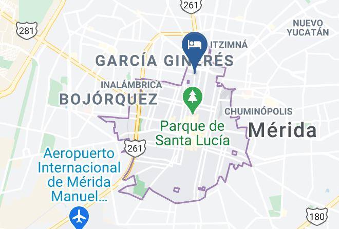 Merida - Hotel Boutique Real San Juan Center Maps