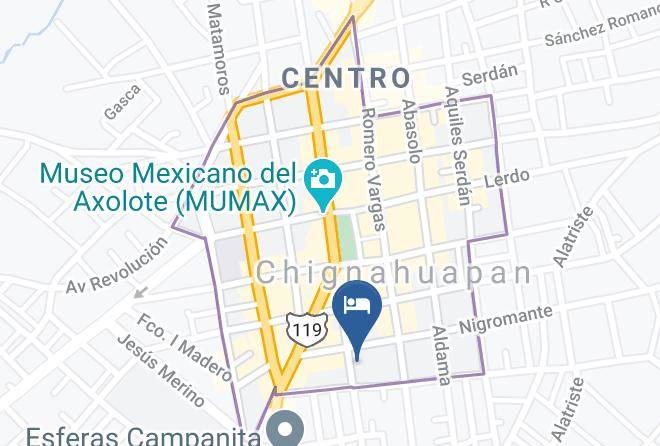 Chignahuapan - Hotel Boutique Reyna Maps