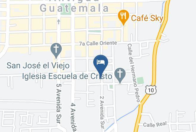 Antigua Guatemala - Hotel Boutique Santa Marta Maps