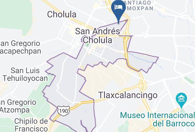 San Andres Cholula - Hotel Boutique Santo Refugio Maps