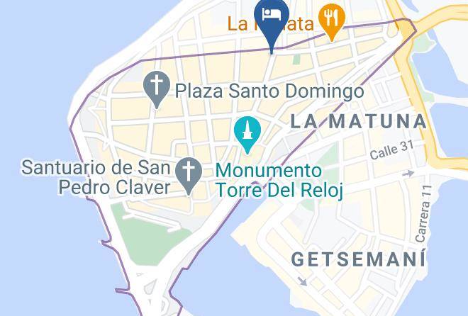 Cartagena De Indias - Hotel Boutique Santo Toribio Maps