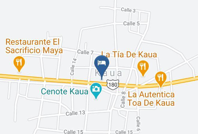 Kaua Municipality - Hotel Boutique & Spa Canek Cerca De Chichen Itza Maps
