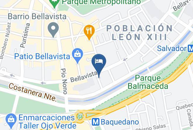 Santiago - Hotel Boutique Tremo Patio Bellavista Maps