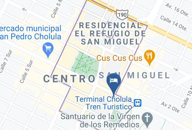 San Pedro Cholula - Hotel Boutique Xelhua Maps