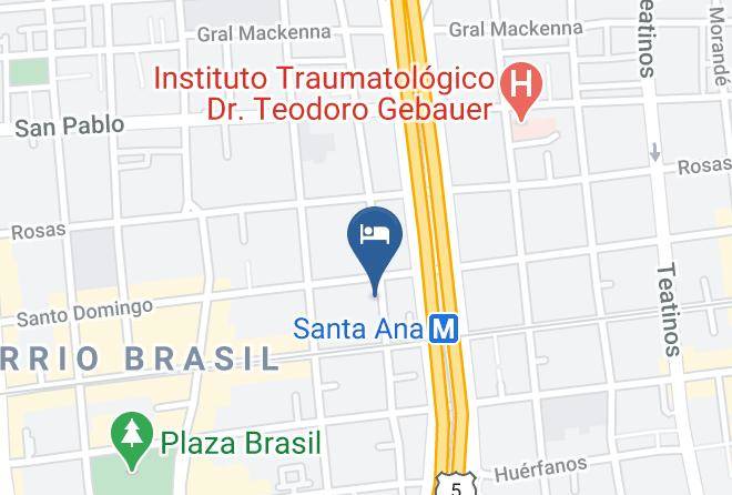 Santiago - Hotel Boutique Yungay Maps