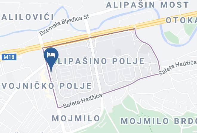 Sarajevo - Hotel Brkic Maps