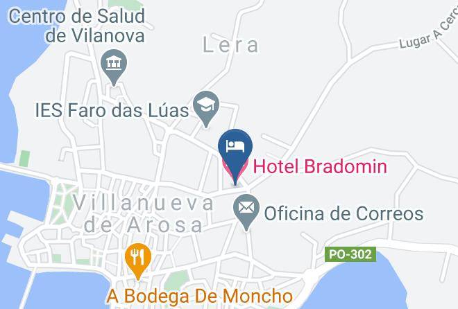 Pontevedra - Hotel Bradomin Maps
