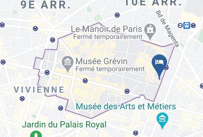 Paris - Hotel Brady Gare De L'est Maps