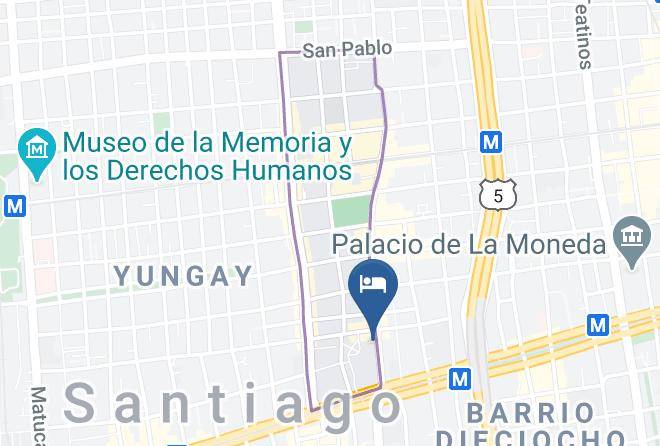 Santiago - Hotel Brasil 56 Maps