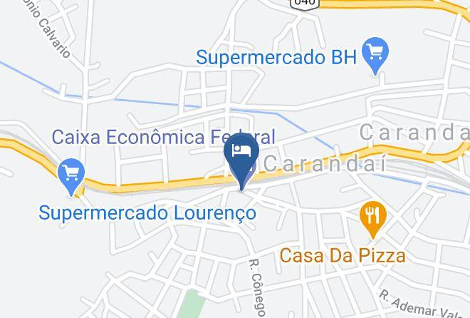 Carandai - Hotel Brasil Maps