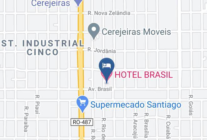 Cerejeiras - Hotel Brasil Maps