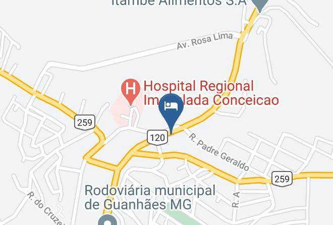 Guanhaes - Hotel Brasil Maps