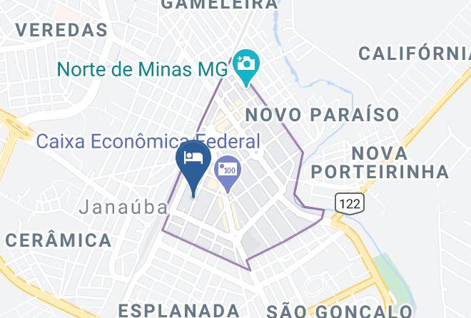 Janauba - Hotel Brasil Maps