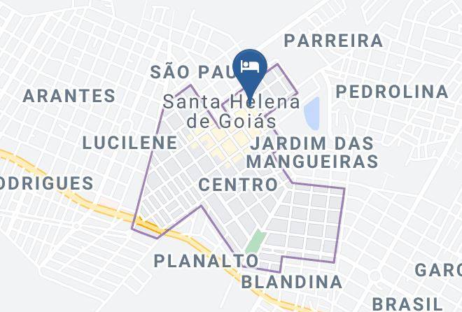 Santa Helena De Goias - Hotel Brasil Maps