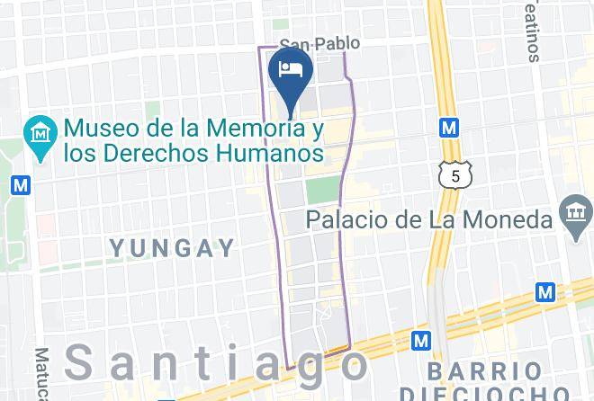 Santiago - Hotel Brasilia Maps