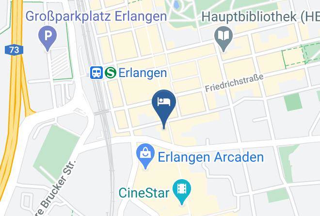 Erlangen - Hotel Brasserie Maps