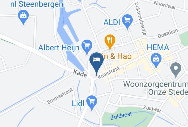 Hotel Brasserie De Kaai Map