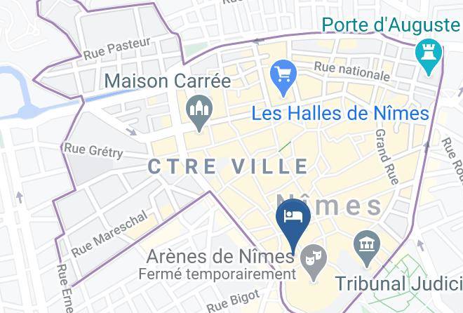 Hotel Brasserie Des Arenes Map