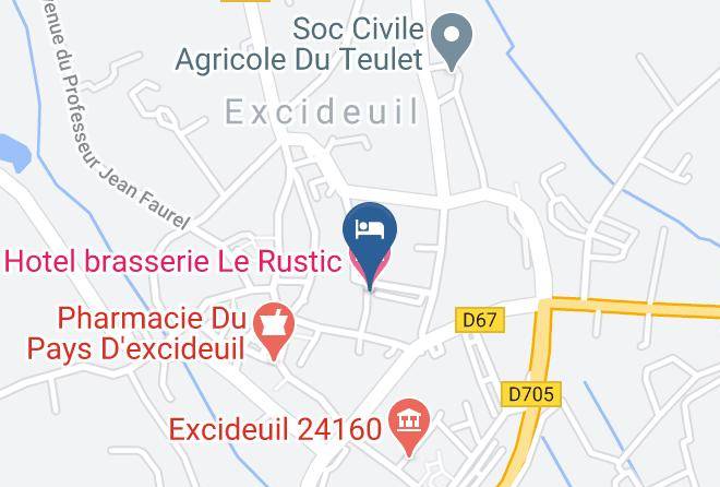 Dordogne - Hotel Brasserie Le Rustic Maps