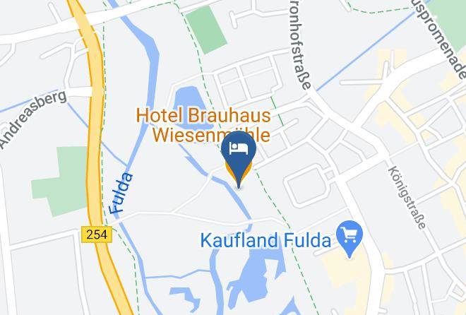 Fulda - Hotel Brauhaus Wiesenmuhle Maps