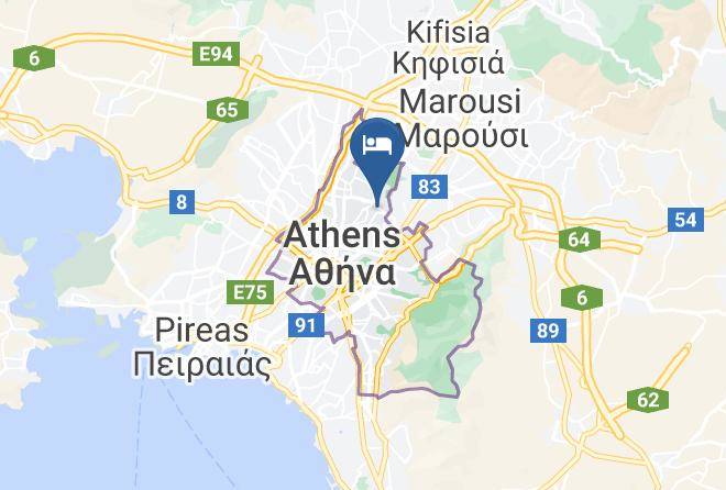 Central Athens - Hotel Brazzera Maps