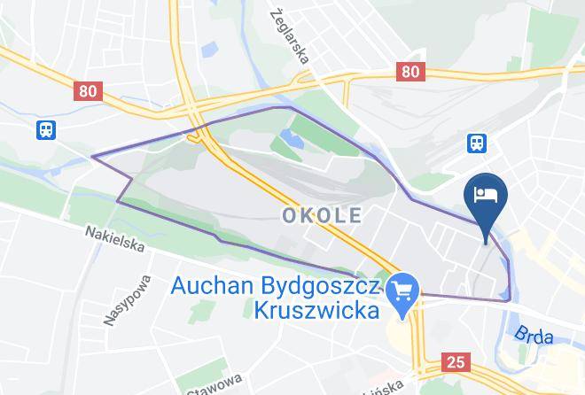 Bydgoszcz - Akademickie Pokoje Goscinne Maps