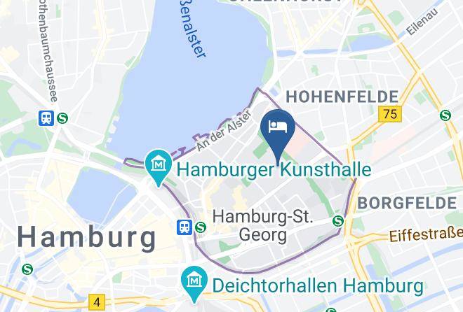 Stadt Hamburg - Hotel Brennerhof Garten Maps