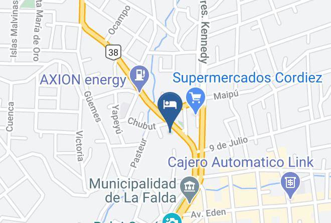 Punilla Department - Hotel Brigadier Maps