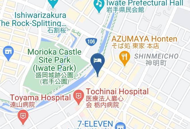 Morioka City - Hotel Bright Inn Morioka Maps