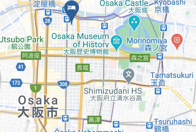 Osaka City Chuo Ward - Hotel Brighton City Osaka Kitahama Maps