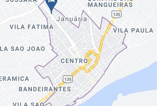 Januaria - Hotel Brillhante Maps