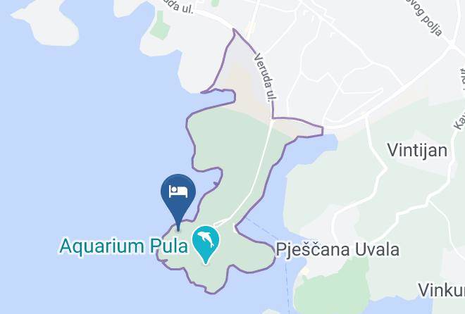 Hotel Brioni Pula Map