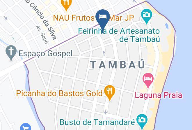 Joao Pessoa - Hotel Brisa Do Mar Tambau Maps