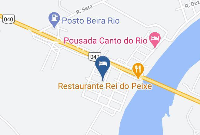 Sao Goncalo Do Abaete - Hotel Brisa Do Rio Maps