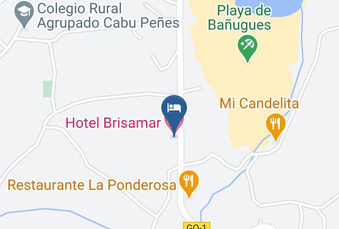 Asturias - Hotel Brisamar Maps