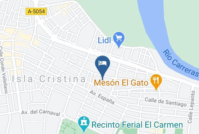 Huelva - Hotel Brisamar En Isla Cristina Maps