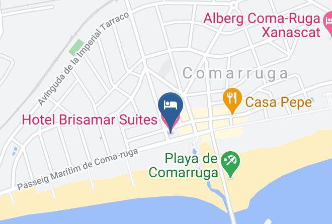 Tarragona - Hotel Brisamar Suites Maps
