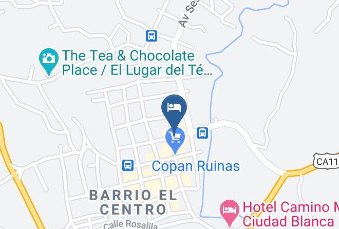 Copan Ruinas - Hotel Brisas De Copan Maps