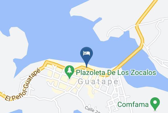 Guatape - Hotel Brisas De Guatape Maps