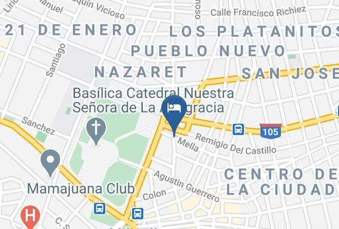 Hotel Brisas Del Este Map