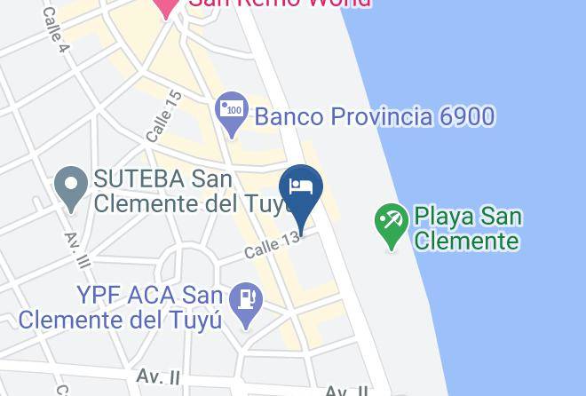 Mar Del Tuyu - Hotel Brisas Marinas Maps