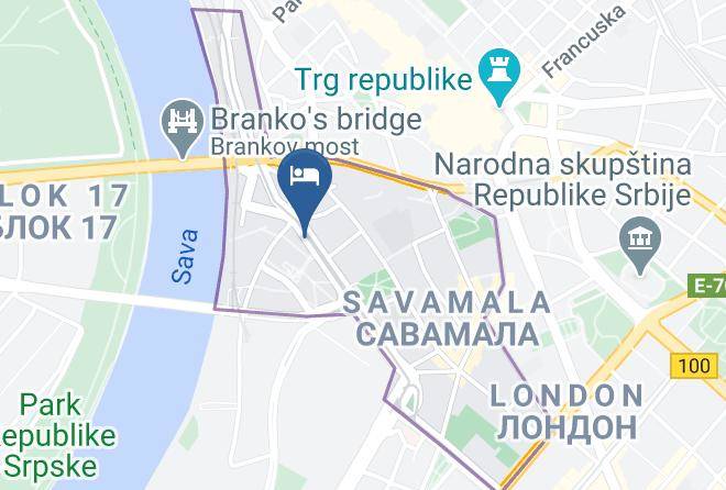 Belgrade City - Hotel Bristol Maps